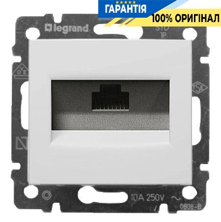 Компьютерная розетка 1хRJ45 6кат UTP 774246 Legrand Valena, белый