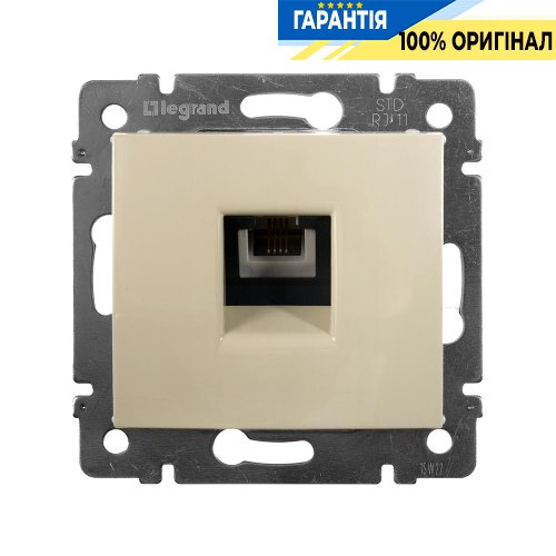Телефонна розетка 1 вихід RJ11 Legrand Valena 774338, Слонова кістка