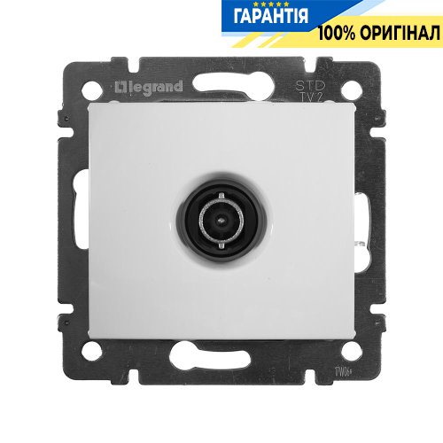 Розетка TV (телевизионная) оконечная 10 дБ Legrand Valena 774430, белый