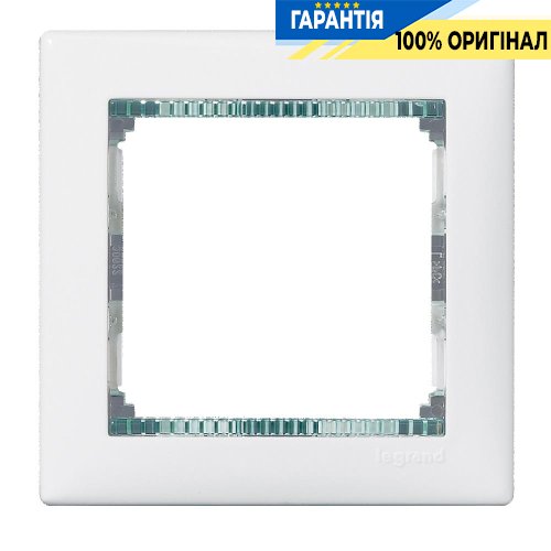 Рамка установочная 1-я Legrand Valena 774461, «белый/кристалл»