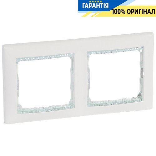 Рамка установча 2-а Legrand Valena 774462, «білий/кристал»