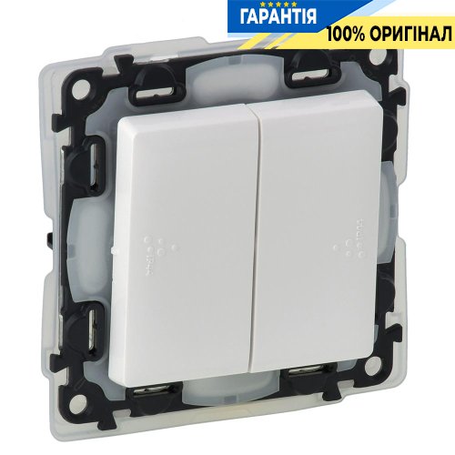 Переключатель 2-кл. IP44, Legrand Valena Life 752158, белый
