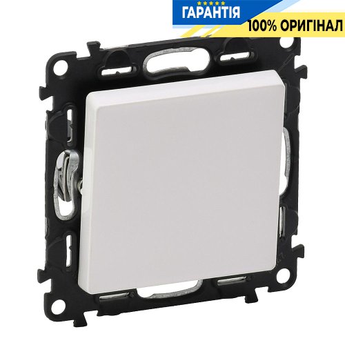 Перемикач 1-кл, Legrand Valena Life 752406, самозатискні клеми, білий