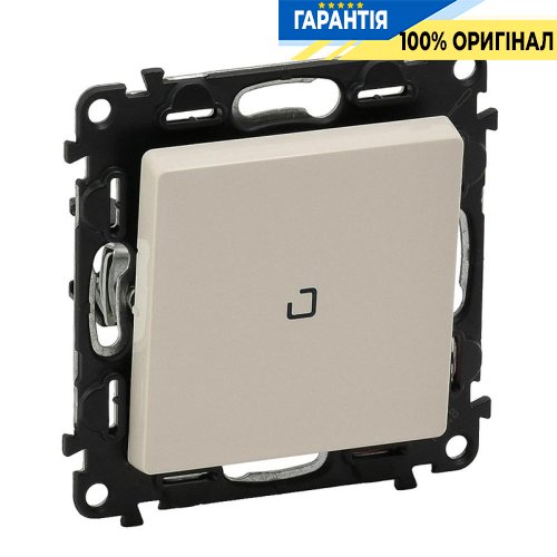 Выключатель 1-кл. с подсветкой, Legrand Valena Life 752510, самозажимные клеммы, слоновая кость