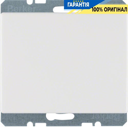 Заглушка с центральной панелью, с цоколем, полярно-белая, ARSYS, Berker 6710450069