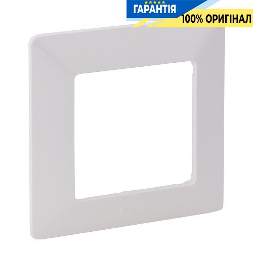 Рамка 1-а, Legrand Valena Life 754007, білий