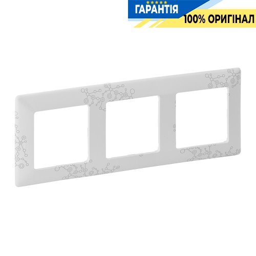 Рамка 3-ая, Legrand Valena Life 754123, эл грей