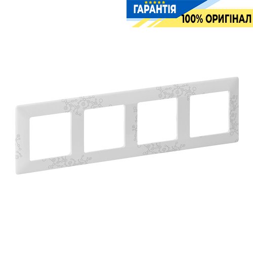 Рамка 4-ая, Legrand Valena Life 754124, эл грей