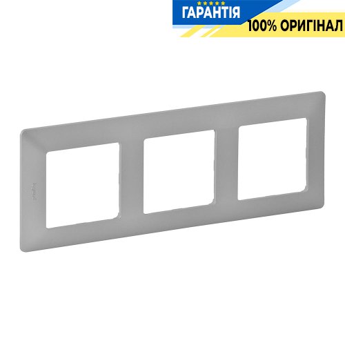 Рамка 3-ая, Legrand Valena Life 754133, алюминий