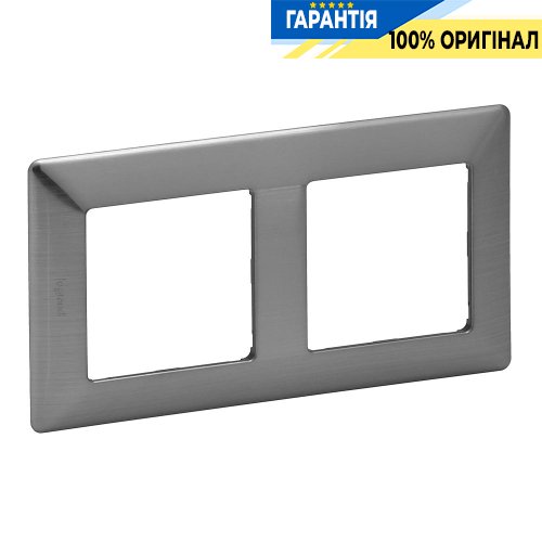 Рамка 2-ая, Legrand Valena Life 754152, сталь