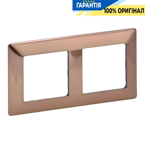Рамка 2-а, Legrand Valena Life 754162, мідь