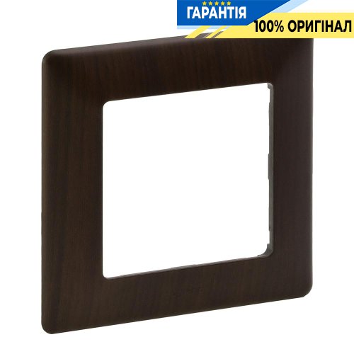 Рамка 1-ая, Legrand Valena Life 754171, тёмное дерево