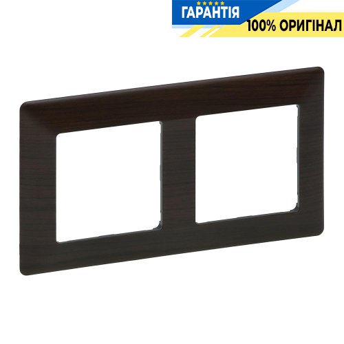 Рамка 2-ая, Legrand Valena Life 754172, тёмное дерево