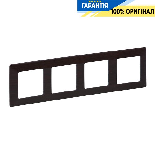 Рамка 4-ая, Legrand Valena Life 754174, тёмное дерево