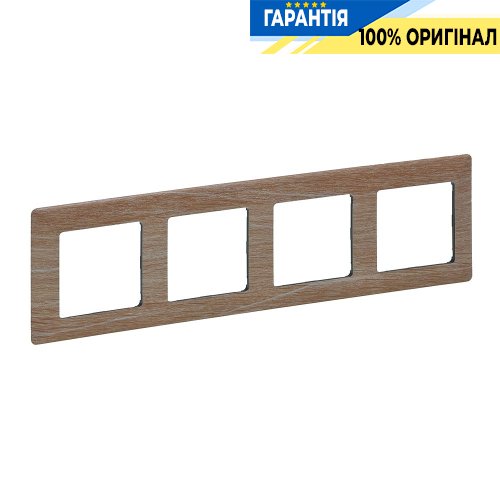 Рамка 4-а, Legrand Valena Life 754184, світле дерево