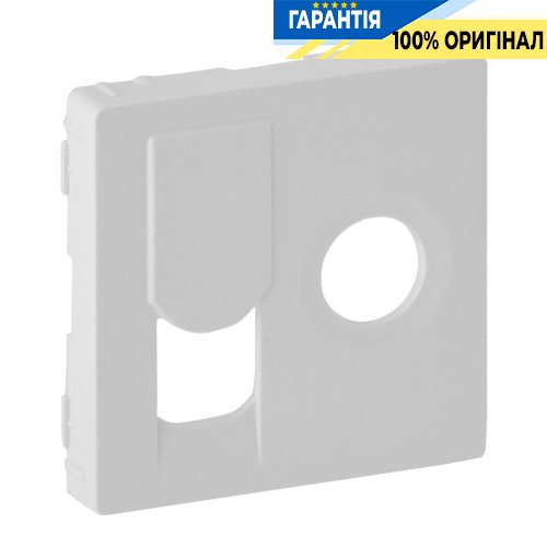 Лицьова панель розетки TV + RJ45, Legrand Valena Life 754830, білий