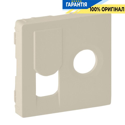 Лицьова панель розетки TV-RJ45, Legrand Valena Life 754831, слонова кістка