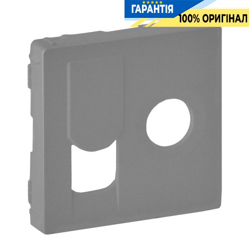 Лицьова панель розетки TV-RJ45, Legrand Valena Life 754832, алюміній