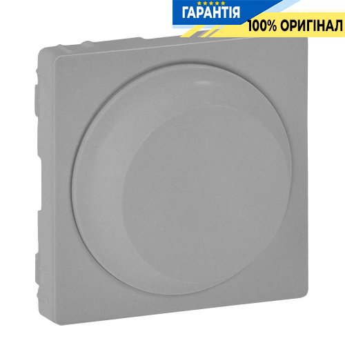 Лицьова панель світлорегулятора поворотного, Legrand Valena Life 754882, алюміній