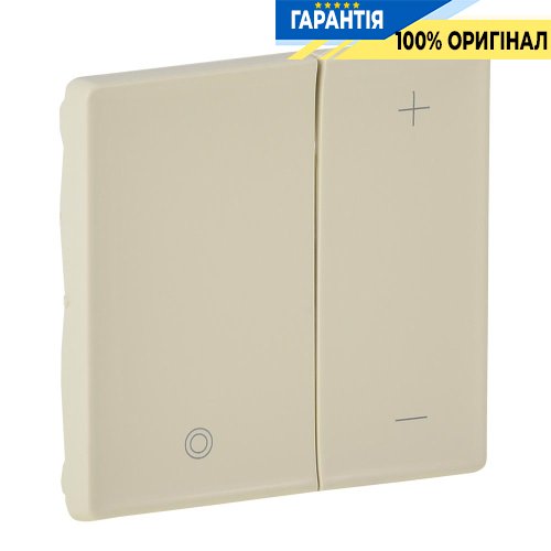 Лицевая панель светорегулятора клавишного, Legrand Valena Life 754891, слоновая кость