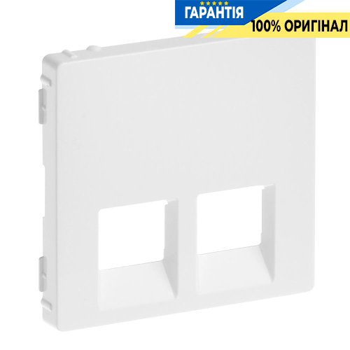 Лицьова панель для розетки RJ45 + RJ11, Legrand Valena Life 755420, білий