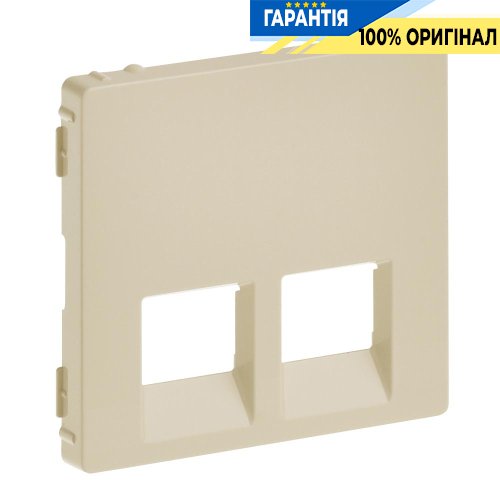 Лицьова панель для розетки RJ45 + RJ11, Legrand Valena Life 755421, слонова кістка