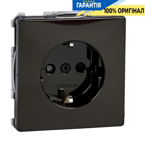 Розетка с заземлением Merten SD MTN2300-4015 коричневый