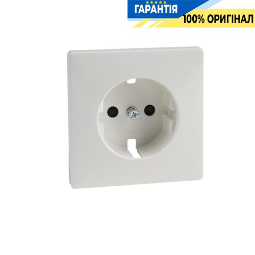 Накладка розетки з з/к і шторками Merten SD MTN2330-4019 полярно-білий