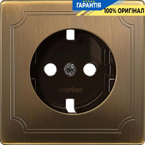 Панель для електричної розетки Merten SD MTN2331-4143 антична латунь