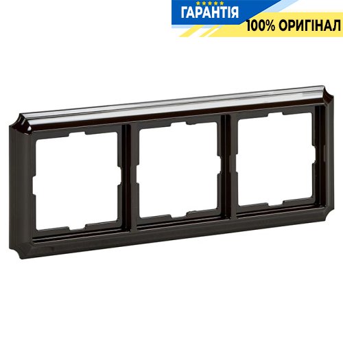 Рамка 3-постовая Merten MTN4030-4715 Antik Коричневый