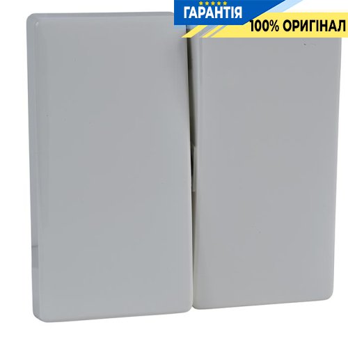 Клавіша для вимикача 2-клавішного Merten SD MTN412519 полярно-білий