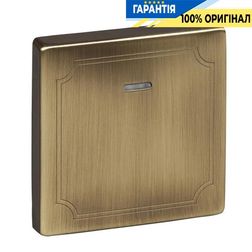 Клавіша 1-а з підсвічуванням Merten SD MTN438043 антична латунь