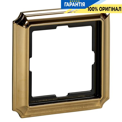 Рамка 1-постовая, Merten MTN483121 Antik Блестящая латунь