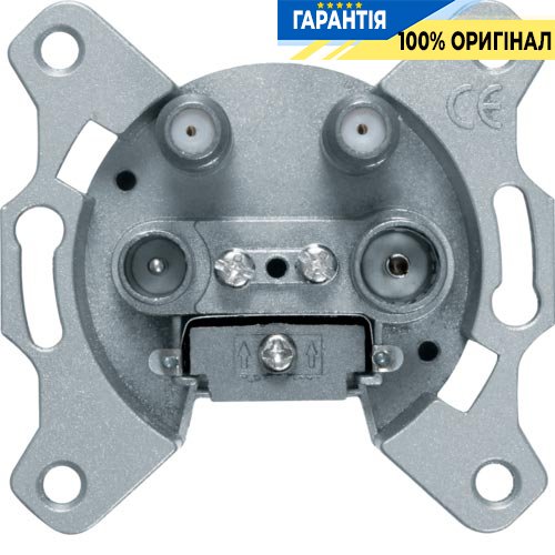 Розетка антенная, 4-выхода, отдельная Berker, 459410