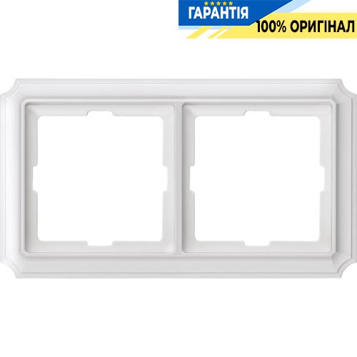 Рамка 2-постовая Merten MTN483219 Antik Полярно-белый