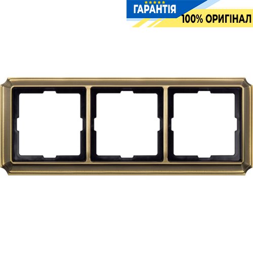Рамка 3-а, Merten MTN483343 Antik Антична латунь
