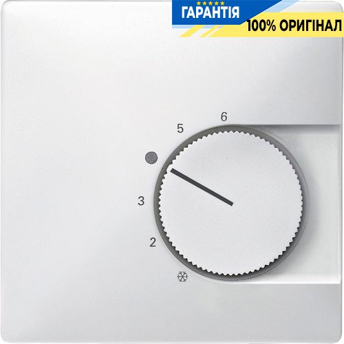 Накладка терморегулятора теплої підлоги з перемикачем Merten MTN537419 полярно-білий