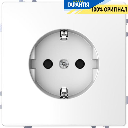 Розетка з/к і шторками D-Life «Білий лотос» Merten MTN2300-6035