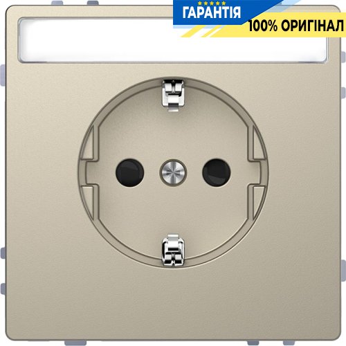 Розетка з/к с полем для надписи D-Life «Сахара» Merten MTN2302-6033