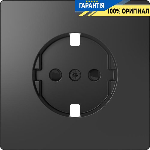 Центральна панель D-Life для розетки зі шторками «Антрацит» Merten MTN2330-6034