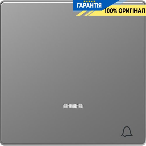 Клавіша D-Life для LED дзвінок «Нержавіюча сталь» Merten MTN3325-6036