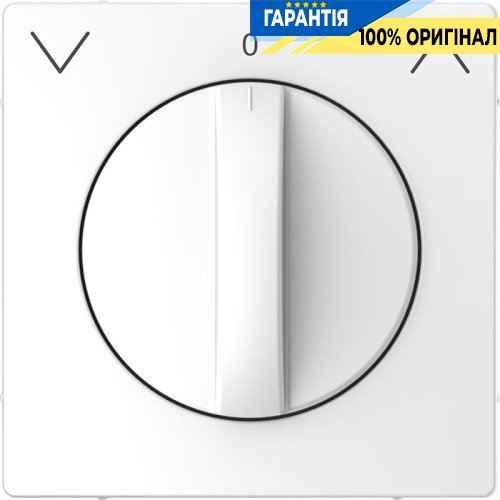 Накладка для поворотного механізму ролет D-Life «Білий лотос» Merten MTN3875-6035