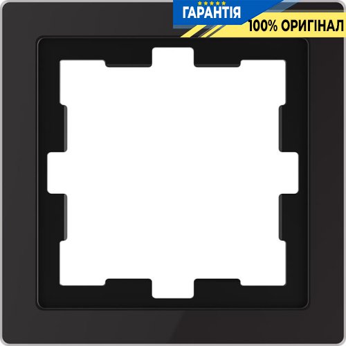 Рамка 1-постовая D-Life «Черный оникс», Merten MTN4010-6503