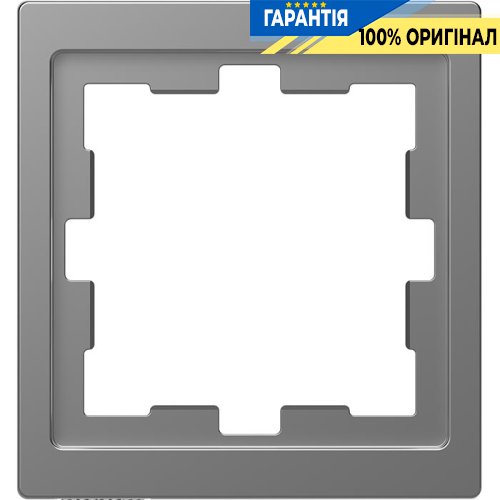 Рамка 1-постовая D-Life «Нержавеющая сталь», Merten MTN4010-6536