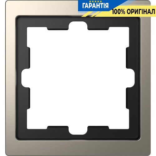 Рамка 1-а D-Life «Нікель», Merten MTN4010-6550