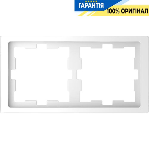Рамка 2-а D-Life «Білий лотос», Merten MTN4020-6535