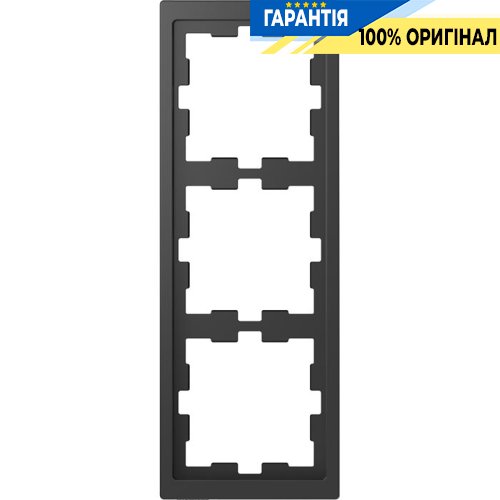 Рамка 3-а D-Life «Антрацит», Merten MTN4030-6534