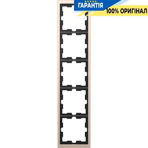 Рамка 4-постовая D-Life «Шампань», Merten MTN4040-6551