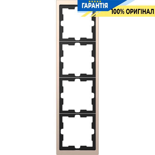 Рамка 5-постовая D-Life «Шампань», Merten MTN4050-6551