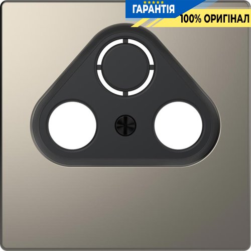 Центральна панель D-Life для TV розетки «Нікель» Merten MTN4123-6050